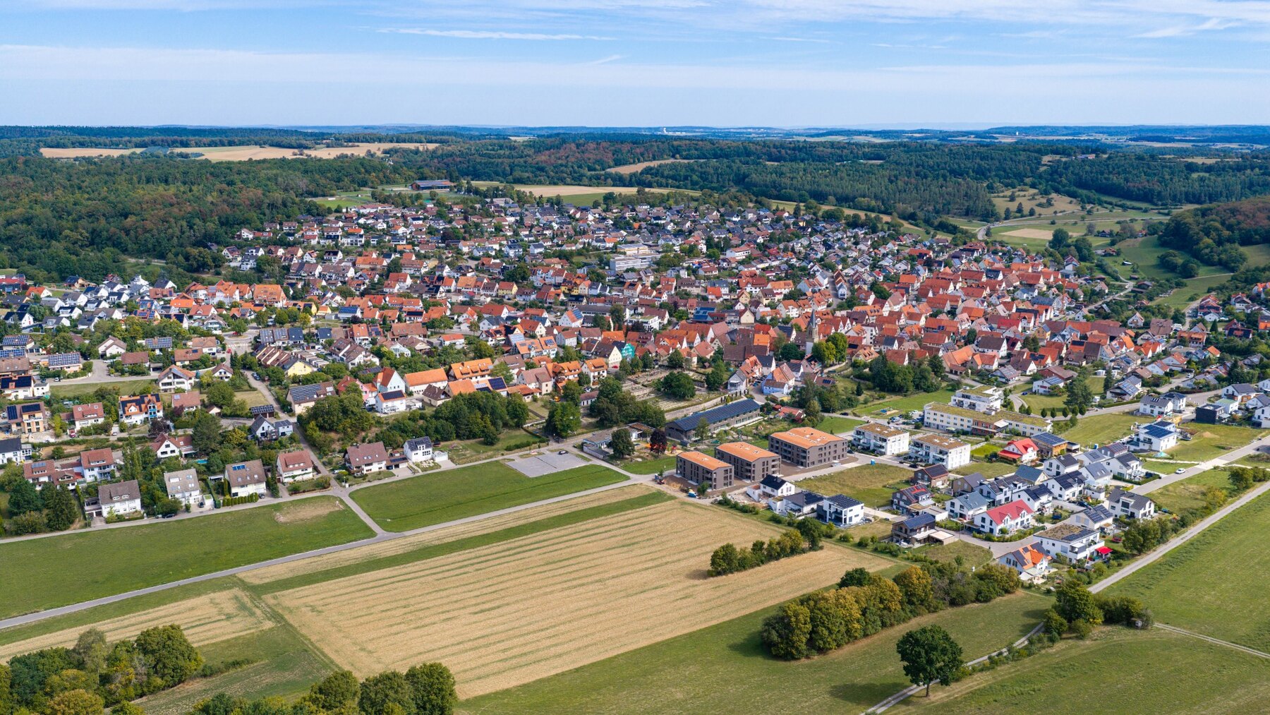 Luftaufnahme von Gechingen