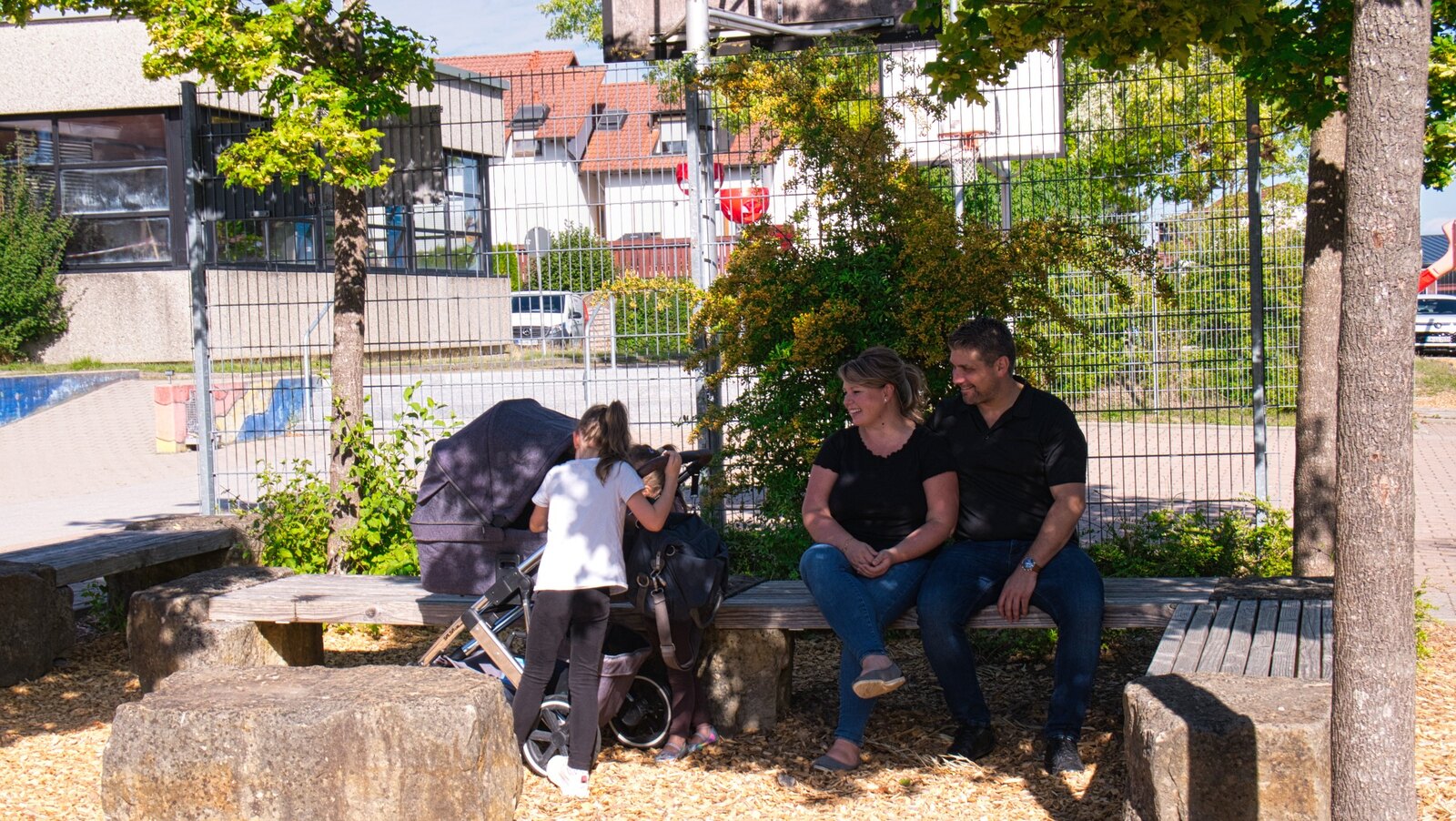 Alexander Korherr mit Familie in Gechingen
